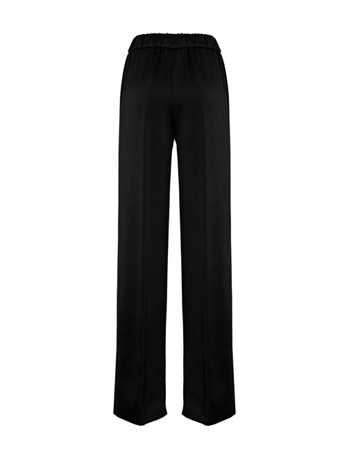 Pantalone in misto viscosa con coulisse Nero Herno | PT00039DR 127279300